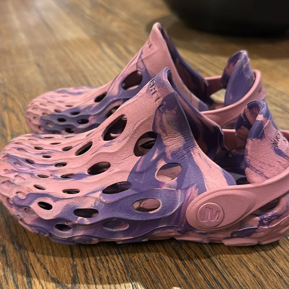 Merrell Hydro Moc Clog Slip On Shoes Sandals Girls 11 Purple Pink